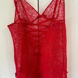 Victoria's Secret Lace Sheer Chemise Negligee Sleepwear